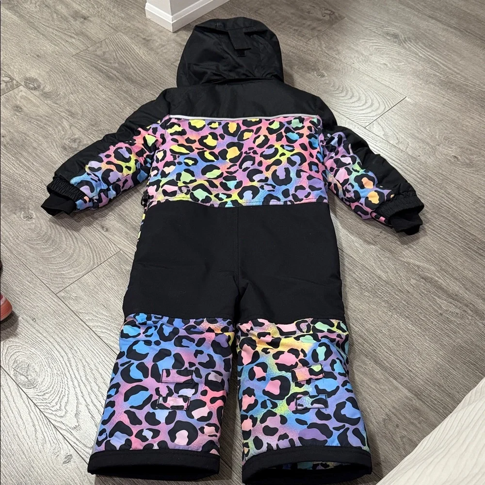 Deux par Deux Multicolor Leopard Print Kids Jacket - Picture 5 of 10